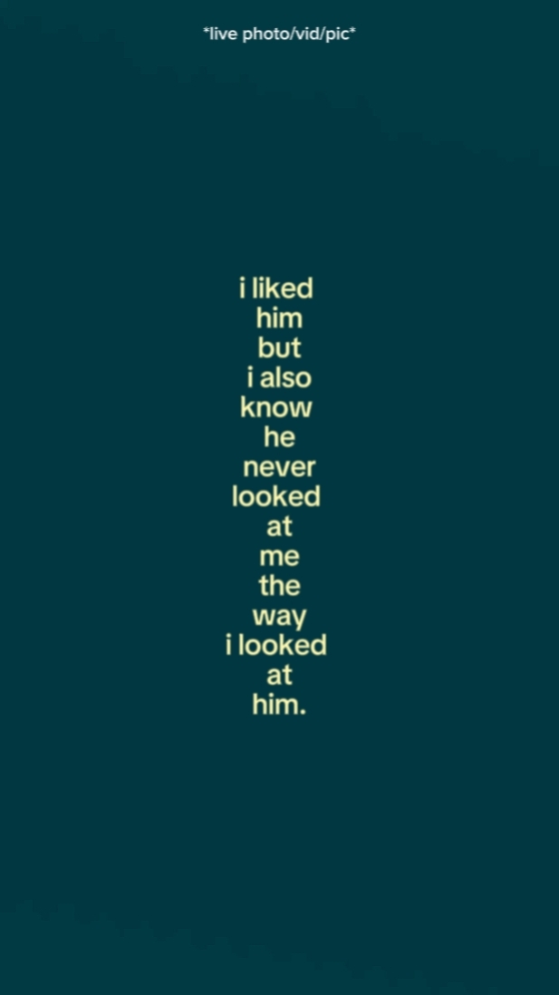 i liked him but i al