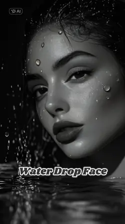 Water drop face