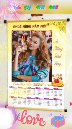 mẫu ảnh lịch tết