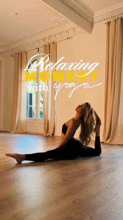 RELAXING moment yoga