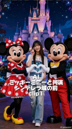 AIミッキーミニー共演