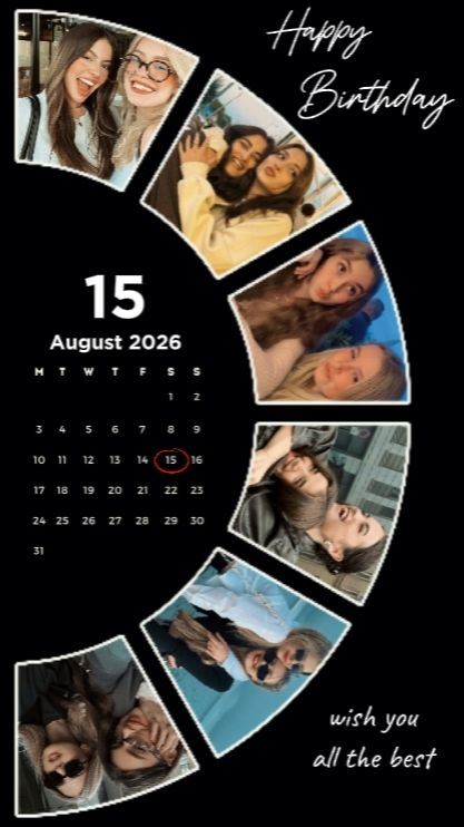 Birthday 15 August 