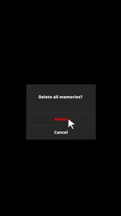 Delete All memories