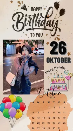 26 Oktober Birthday 