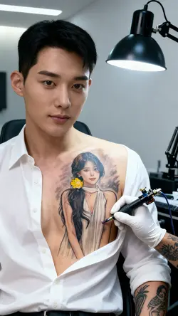 Hình xăm của anh