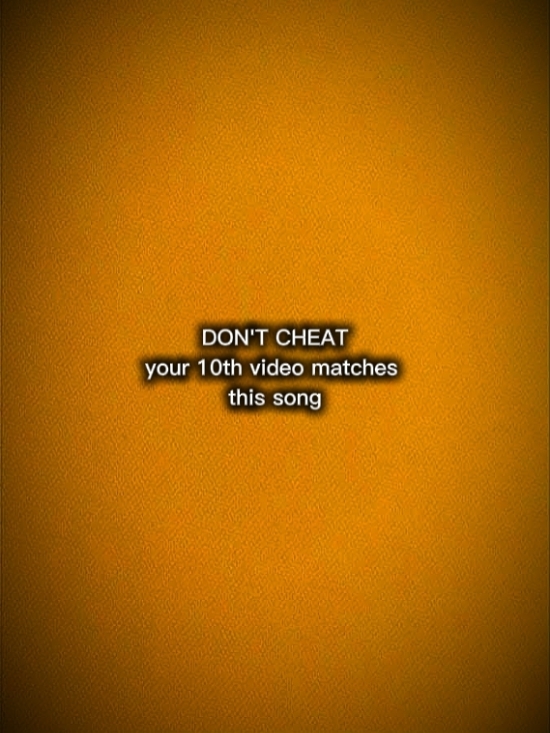 Don't Cheat 