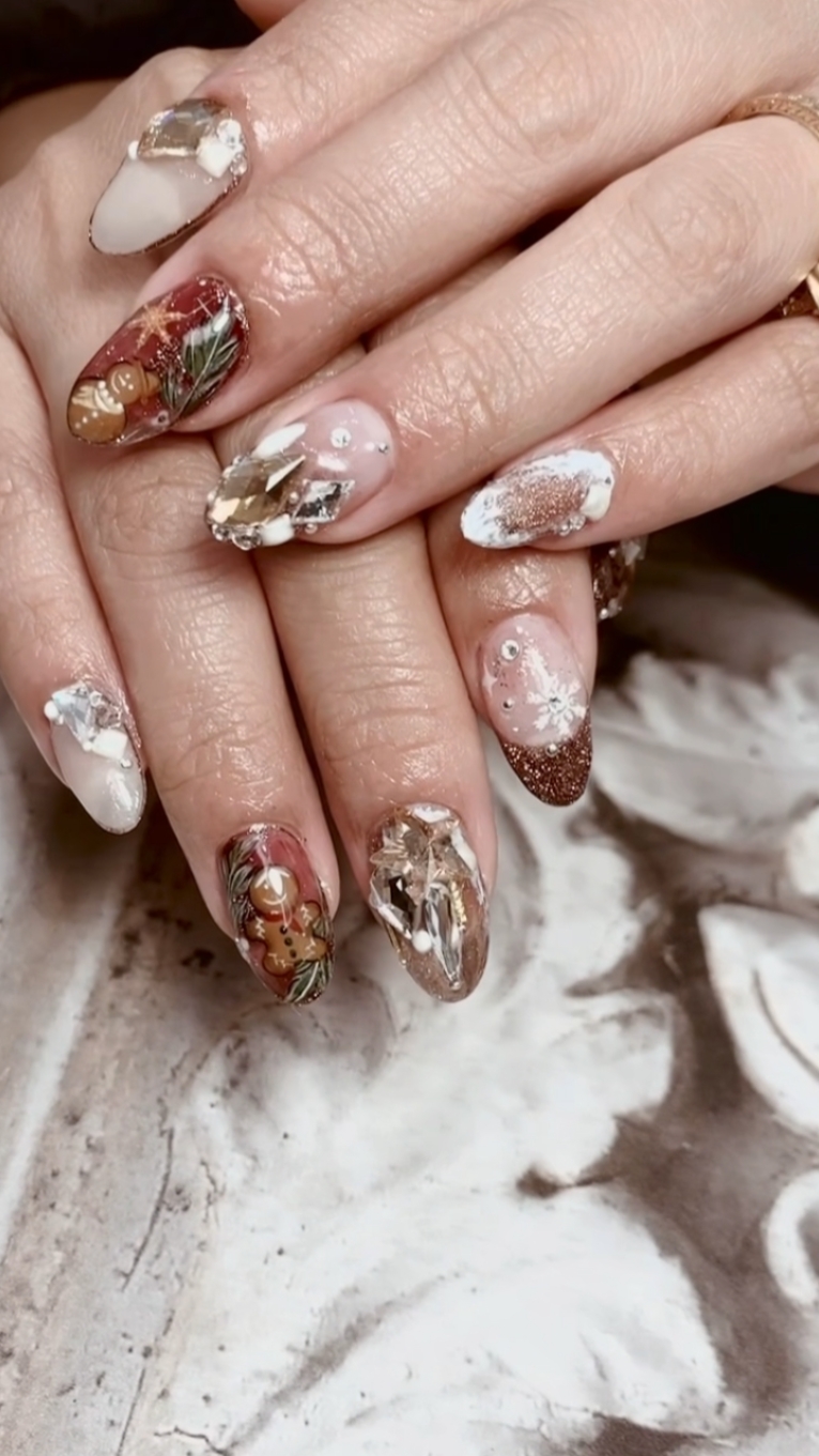 Uñas navideñas 1
