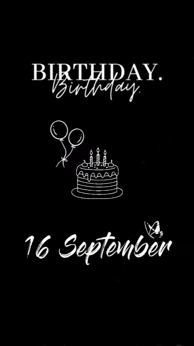 HBD 16 SEPT 2026