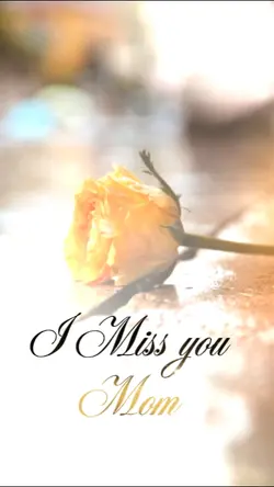 I Miss you mom so...