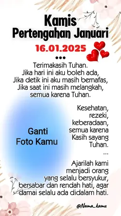 Pertengahan Januari~