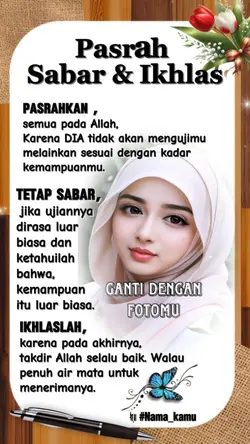 Pasrah,ikhlas,sabar