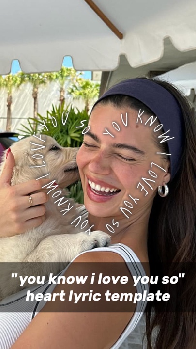 Você sabe que eu te amo tanto