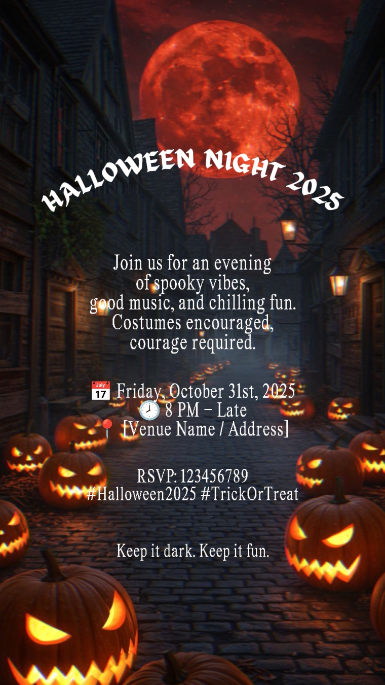 Invitación De Halloween