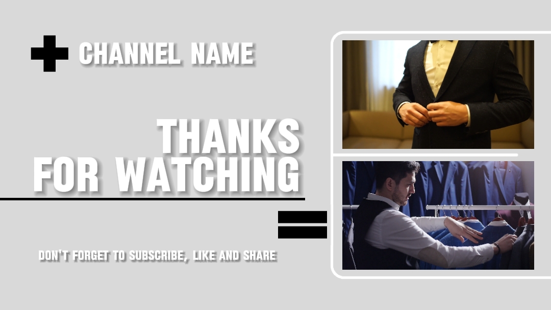 Gray Simple Outro