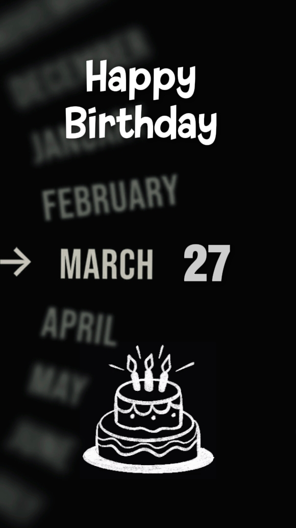 HBD 27 MARET 