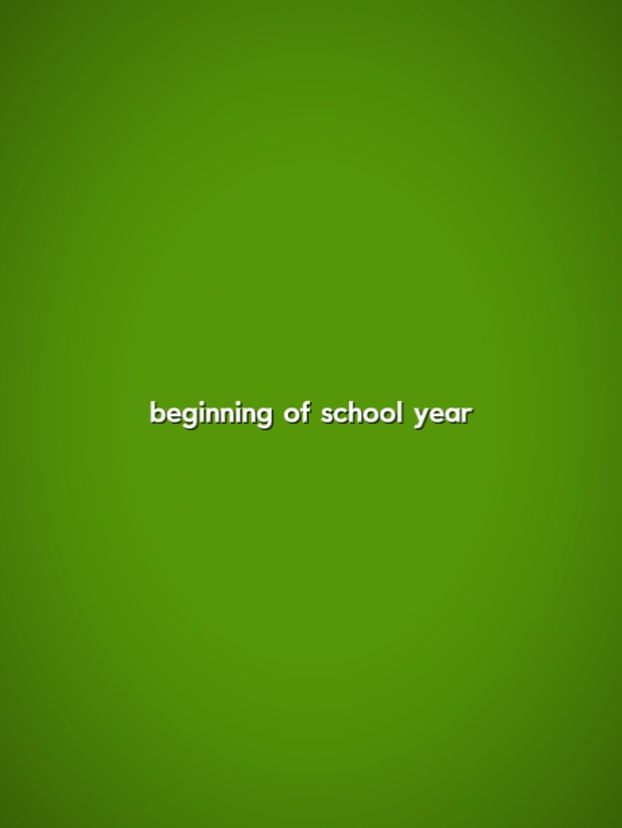 end of school year 