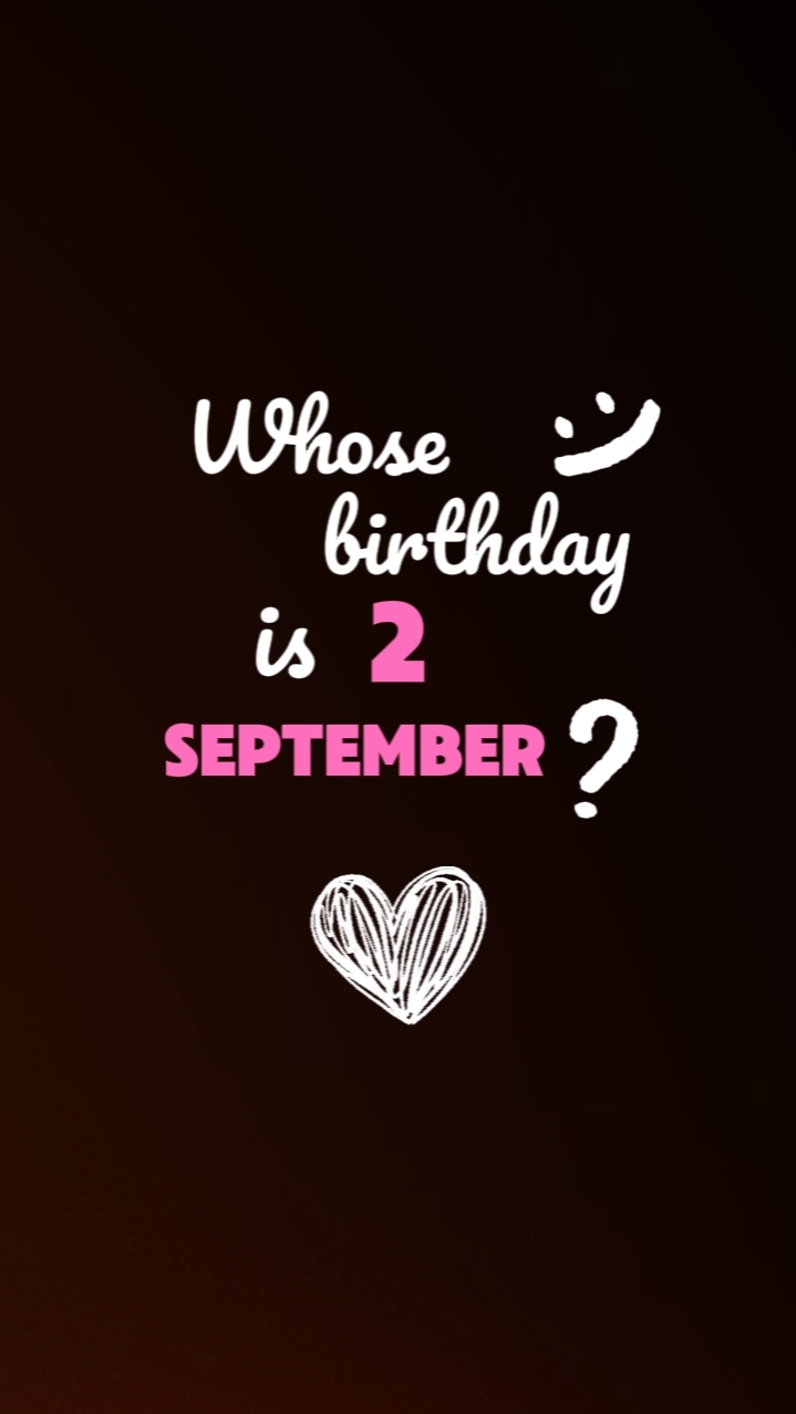 Cumpleaños 2 de septiembre