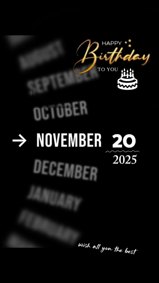 hbd 20 November 2025