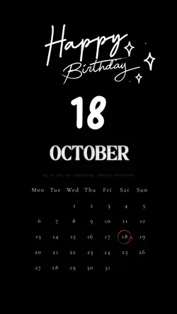 Birthday 18 October 
