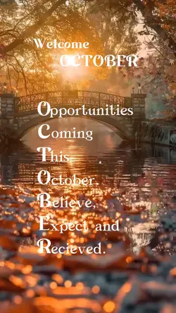 Welcome October 