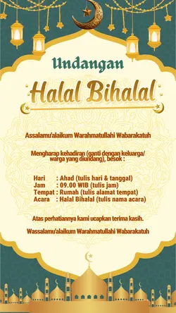 Undangan Halal Bihal