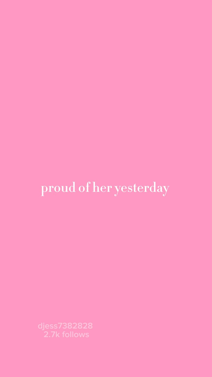 proud of you💕