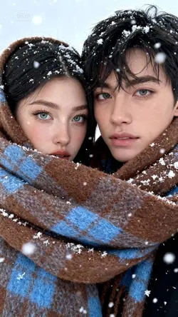 Winter couple AI