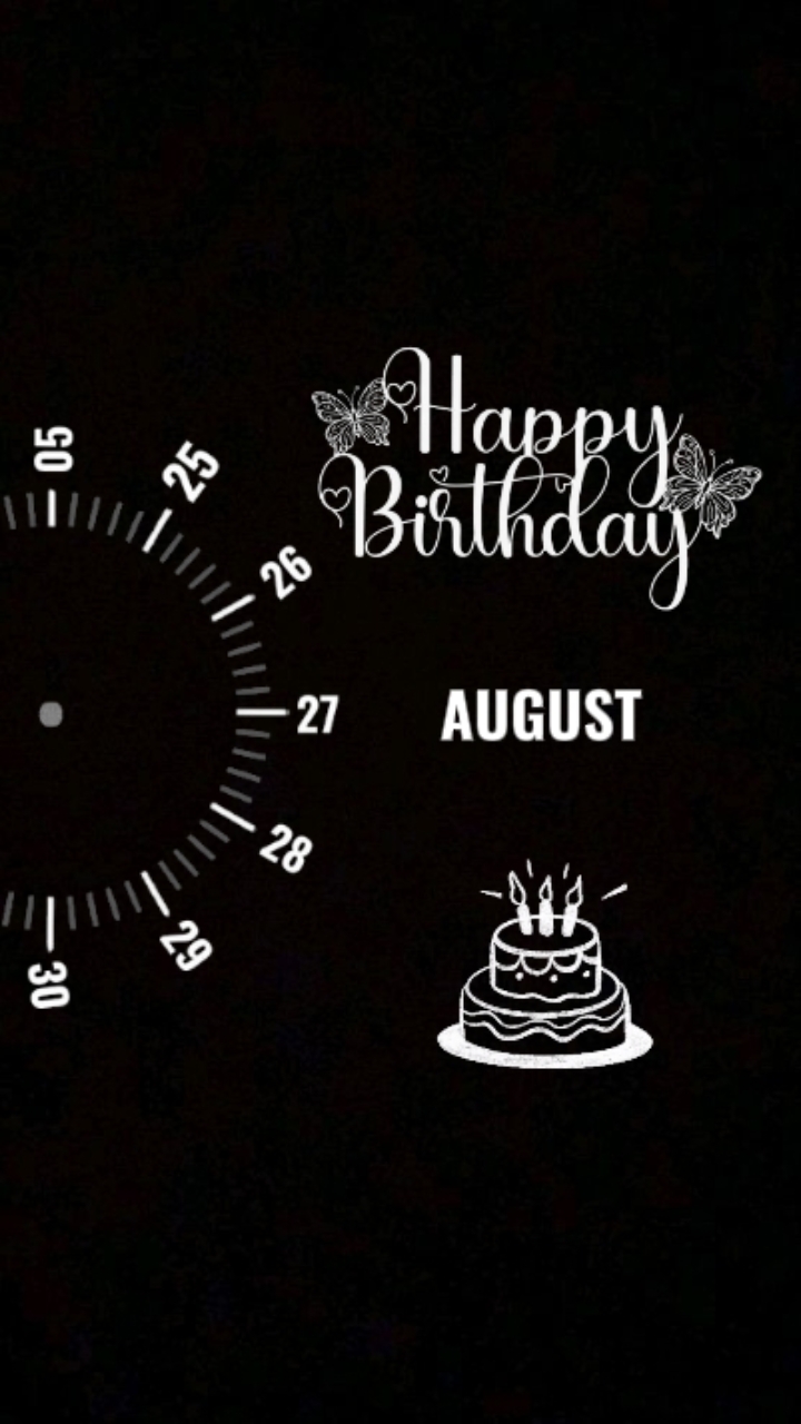 Feliz cumpleaños 27 de agosto de 2026