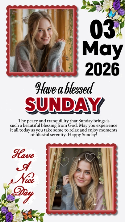 Sunday 3 May 2026