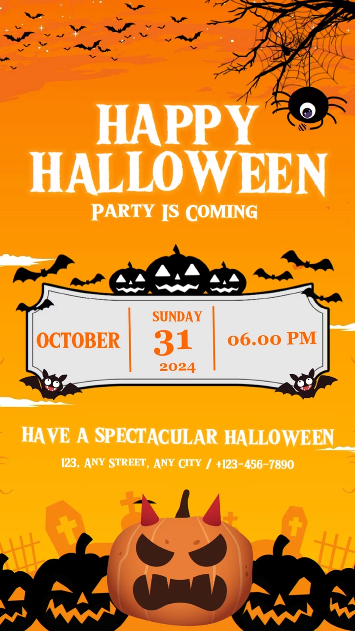Halloween Party Invited Display Tiktok Style