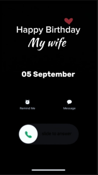 HBD wife 5 September