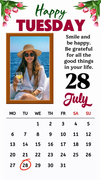 Martes 28 de julio de 2026