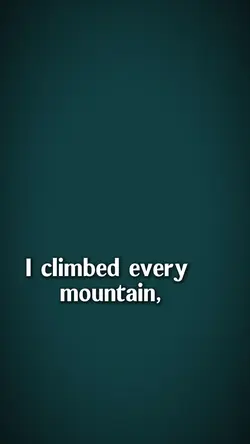 climbedeverymountain