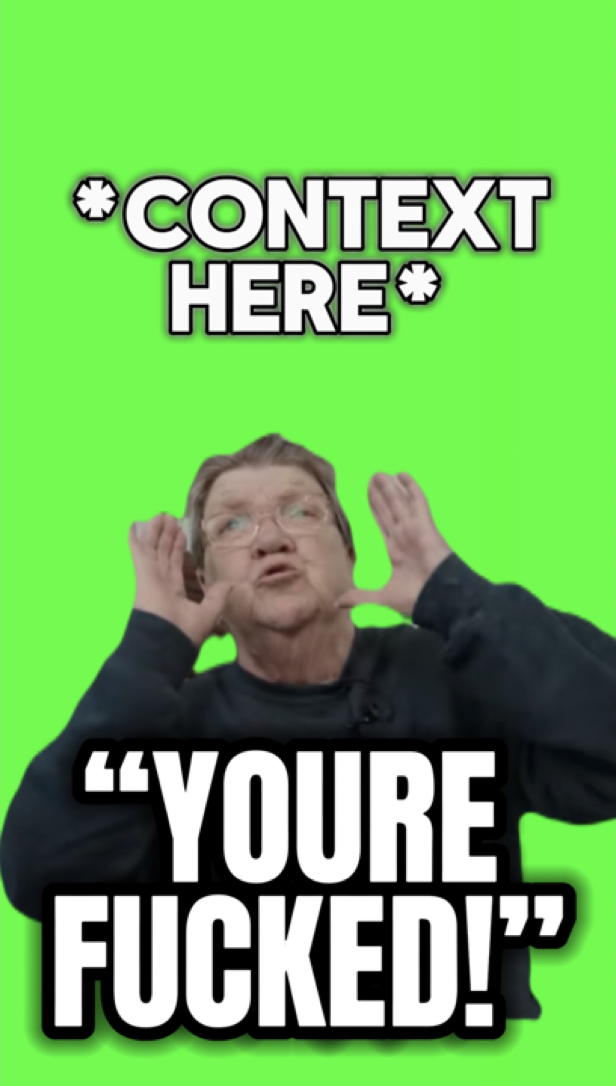 "VOUS ÊTES F & & KED!" 