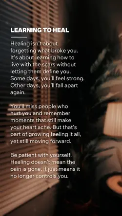 LEARNING TO HEAL