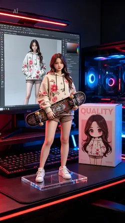 3D Figurine Skater