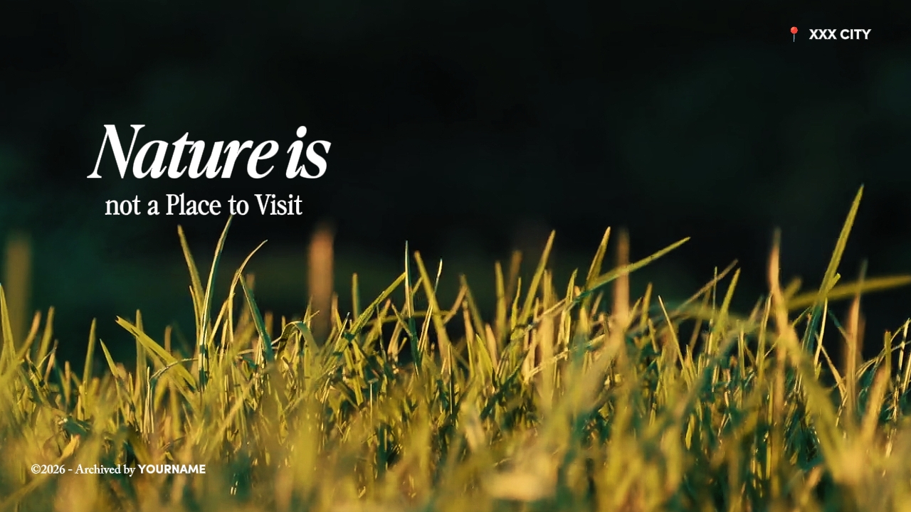 Natureza não é Visite 
