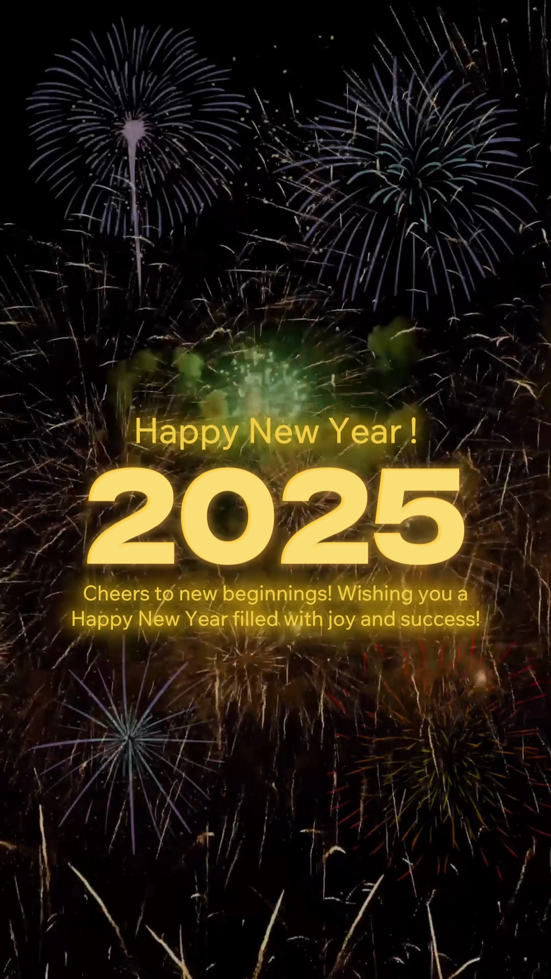 New Year Posters In TikTok Style