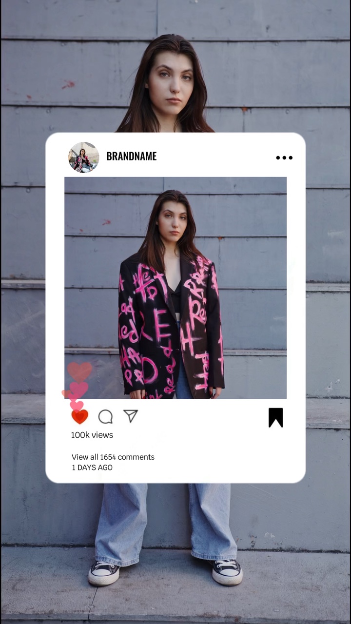 Kleidung Produkt Display Beating Match TikTok Style