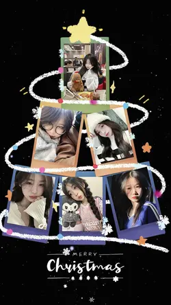 Ghép ảnh cây thông 