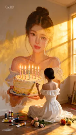 AI tranh sinh nhật