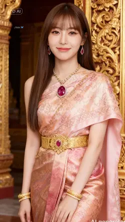 aiชุดไทยสวยผู้หญิง