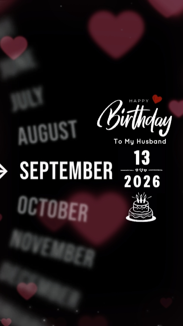 HBD MARIDO 13 DE SETEMBRO