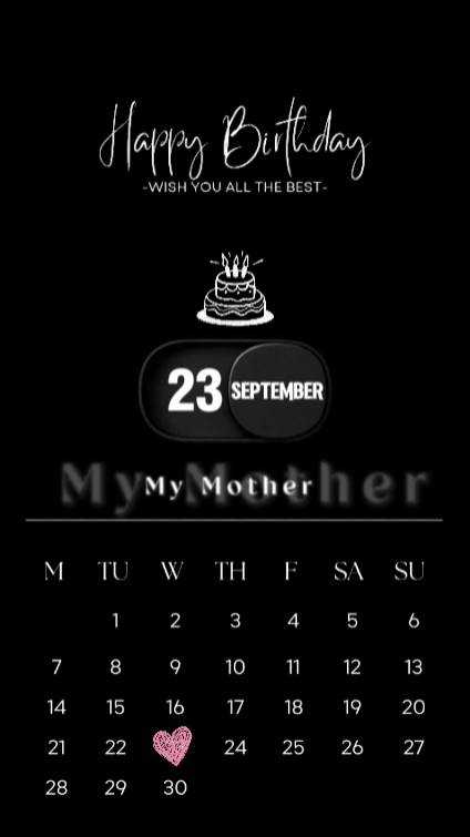 HBD MOM 23 SEPTEMBER