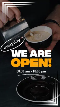 We are open