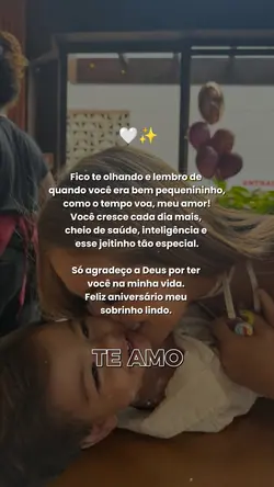 aniversário sobrinho