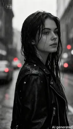 black and white