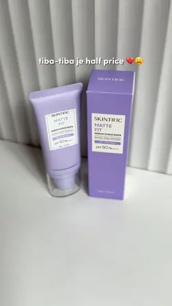 Matte sunscreen 