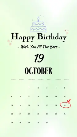 HBD 19 OCTOBER