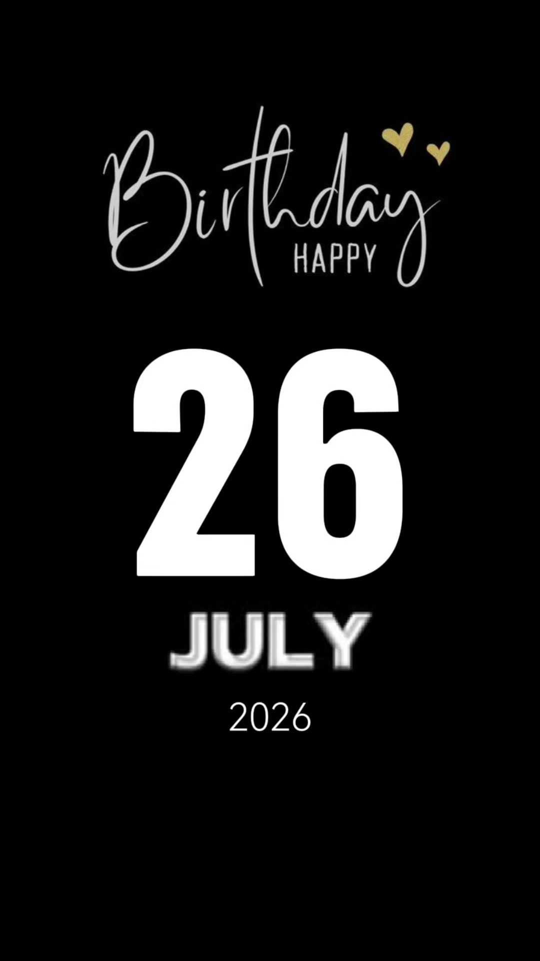 Cumpleaños 26 de julio